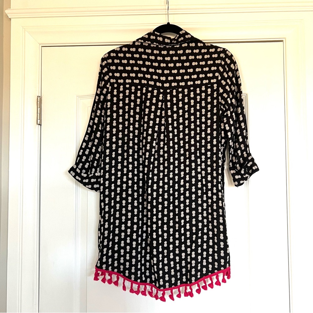 Liza Byrd Full Button Tunic (or Minidress!) - Picture 3 of 6